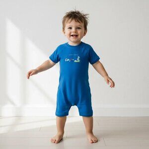 Mexx Blue My Invisible Friends & Me Print Romper